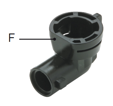 Photo of the product 90° Quick coupling for cap