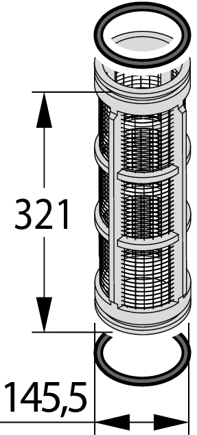 Ricambi correlati per il prodotto Filtro di aspirazione 800 l/min - AF