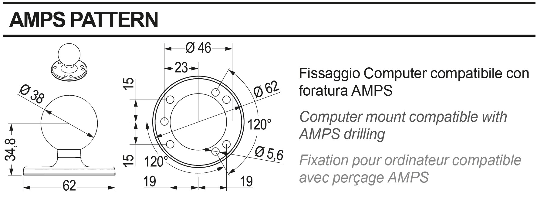 Schemes of the product AgroNave 12 UW e-steering isobus
