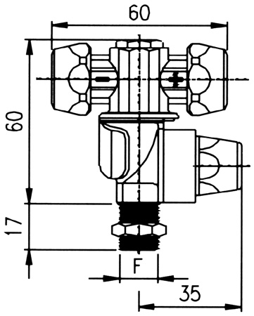Schemi del prodotto Portaugello atomizzatore doppio con antigoccia e ghiere