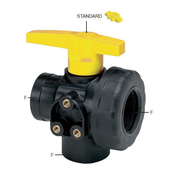 Photo of the product 3-ways ball valve