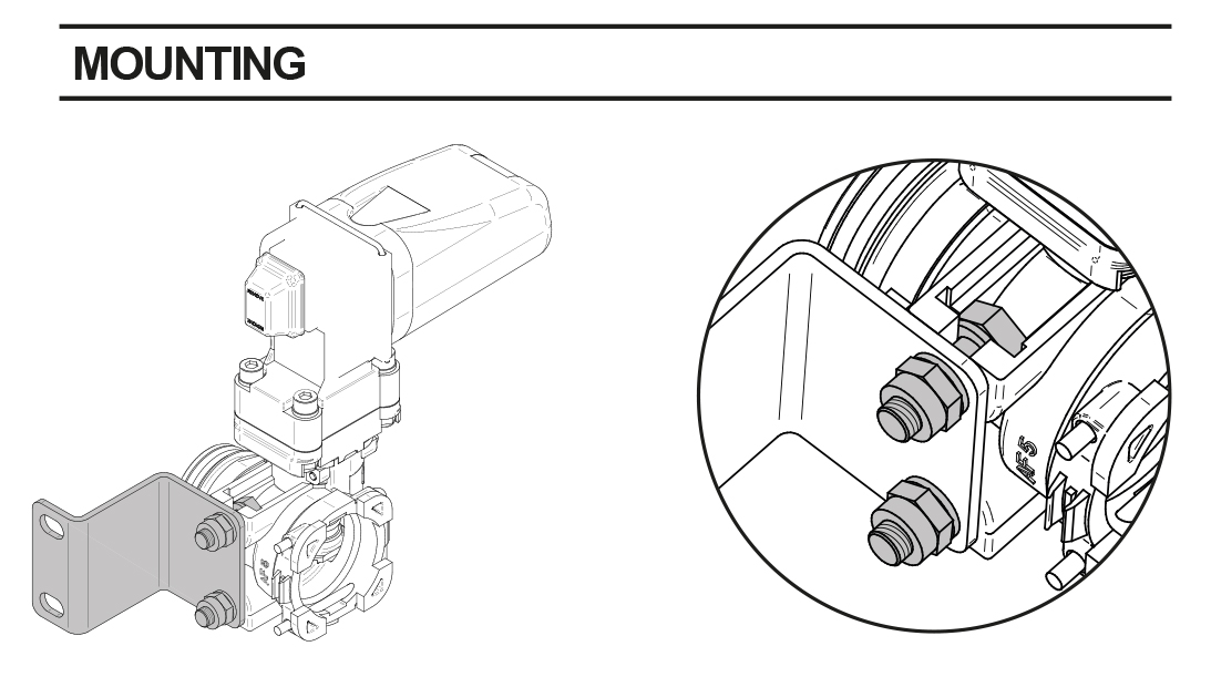 Schemes of the product Stainless steel mounting kit