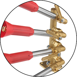 Highlights of the product Nozzle holder with “Turbo” diffuser