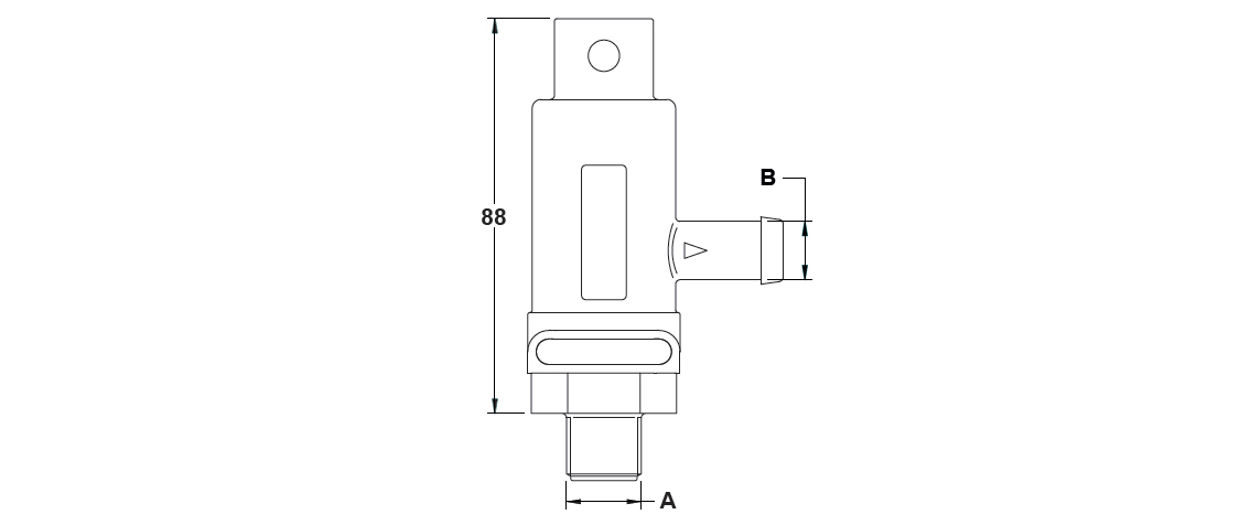Schemes of the product Pressure cut-off device