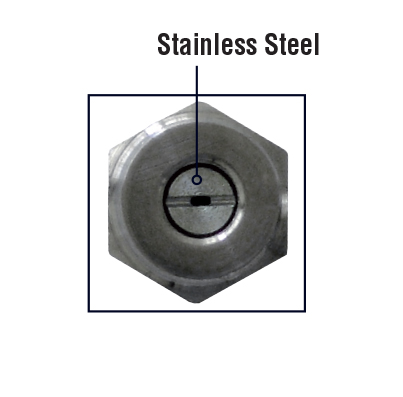 Highlights of the product ML STAINLESS STEEL NOZZLE - 1/4 NPT M