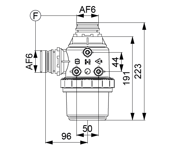 Schemi del prodotto Filtro di aspirazione 150 l/min. - AF