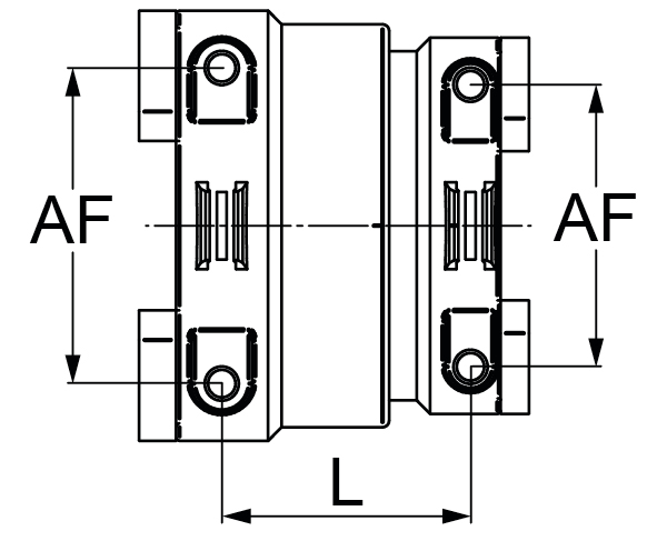 Schemes of the product Female/female reducer