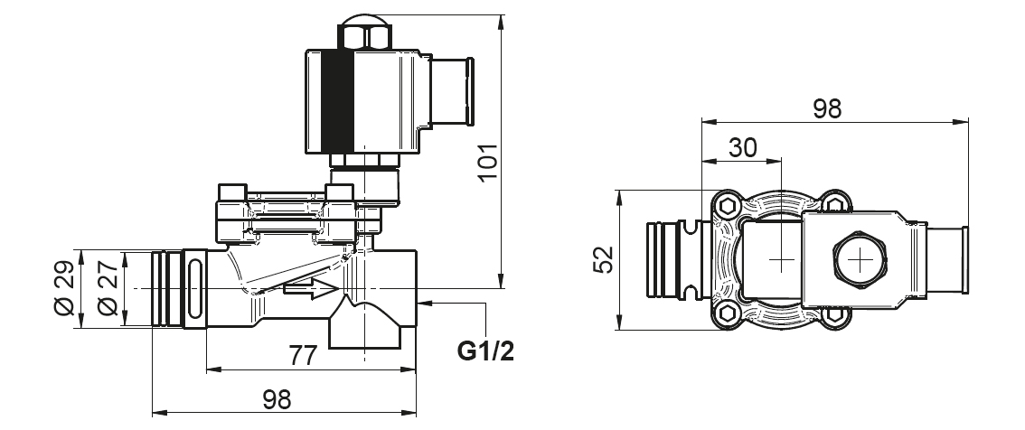 Schemes of the product Electric Solenoid Valve MY20