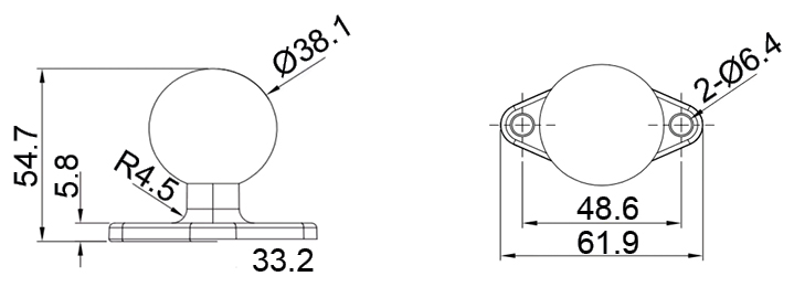 Schemes of the product Monitor holder V2
