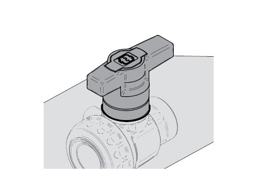 Dettagli in evidenza del prodotto Valvola a sfera 3 vie - Montaggio a pannello