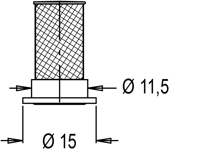 Schemes of the product Nozzle filters
