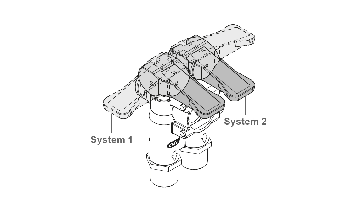 Highlights of the product Manual distributor with modular taps