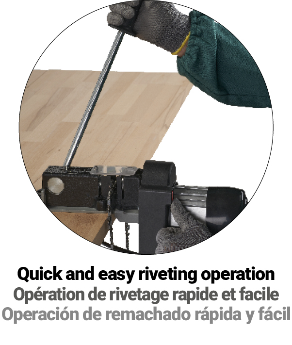 Highlights of the product EASY RIVET EVO