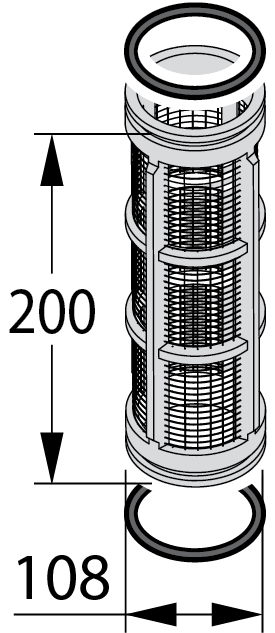 Ricambi correlati per il prodotto Filtro di aspirazione con valvola 220 l/min - AF
