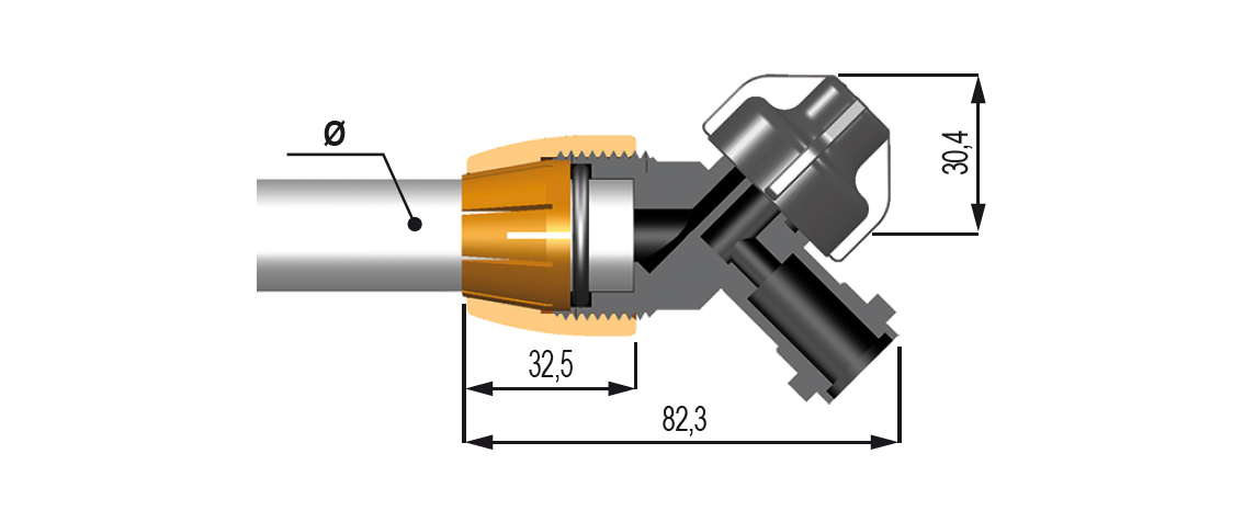Schemi del prodotto Terminale ATRAP C A/G per tubi