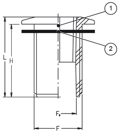 Schemes of the product Tank outlet