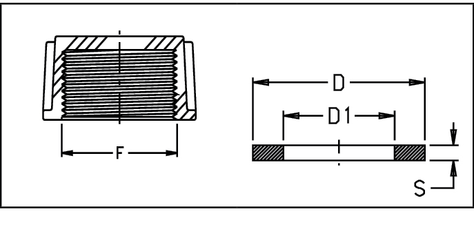 Schemes of the product O-Ring gaskets for fittings with fly nut