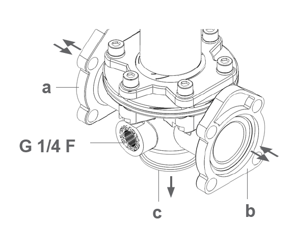 Schemes of the product Flanged for NRG series valves