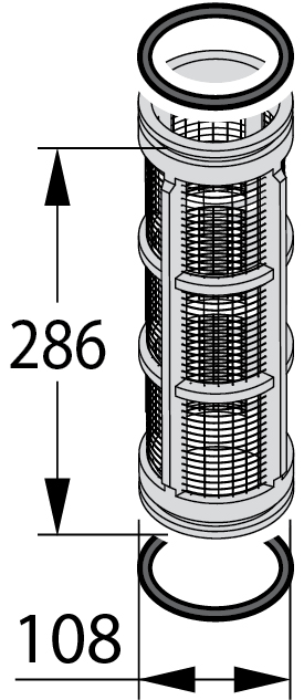 Related replacement for the product Suction filter with valve 260 l/min