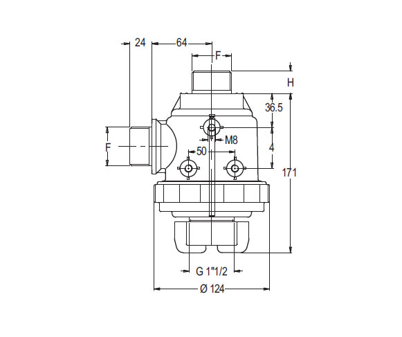 Schemi del prodotto Filtro di aspirazione con valvola 150 l/min.