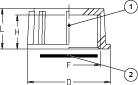Schemes of the product Threaded blanking cap