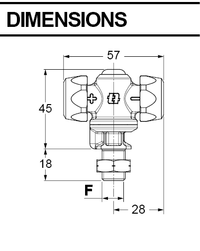 Schemes of the product Double nozzle holder with diaphragm check valve and nuts stainlees steel 18° v2