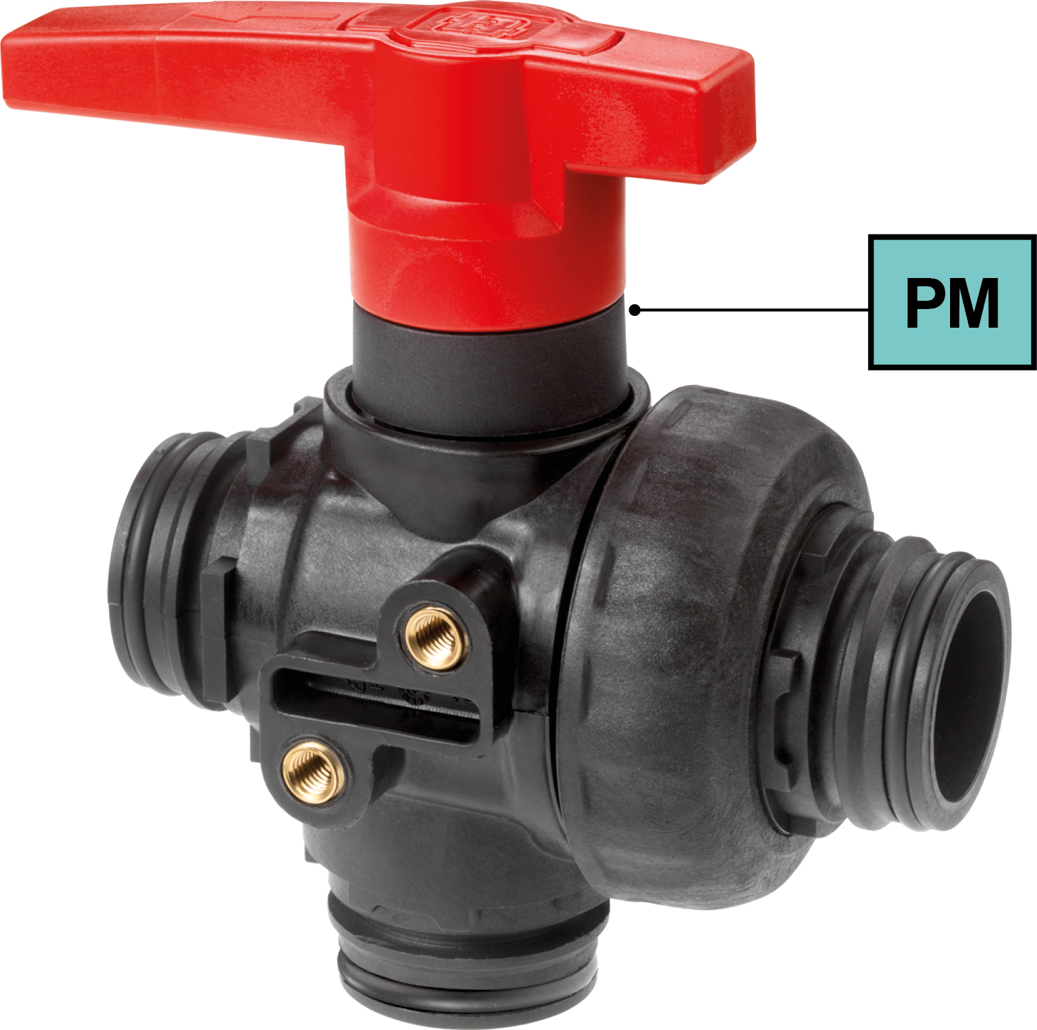 Foto del prodotto Valvola a sfera 3 vie - Montaggio a pannello