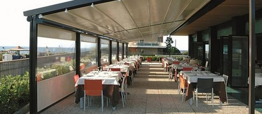 Bâche pergola pour les terrasses de restaurants - Tarabaza