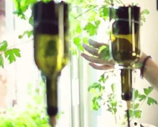 DIY d’une jardinière suspendue en bocaux de verre