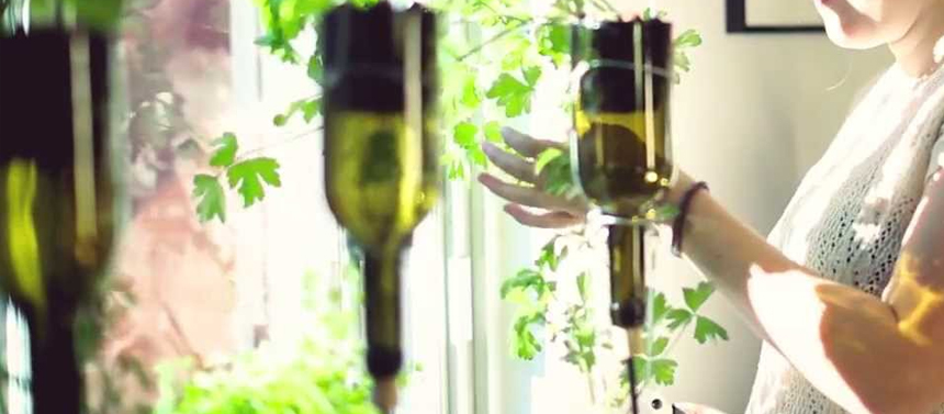 DIY d’une jardinière suspendue en bocaux de verre