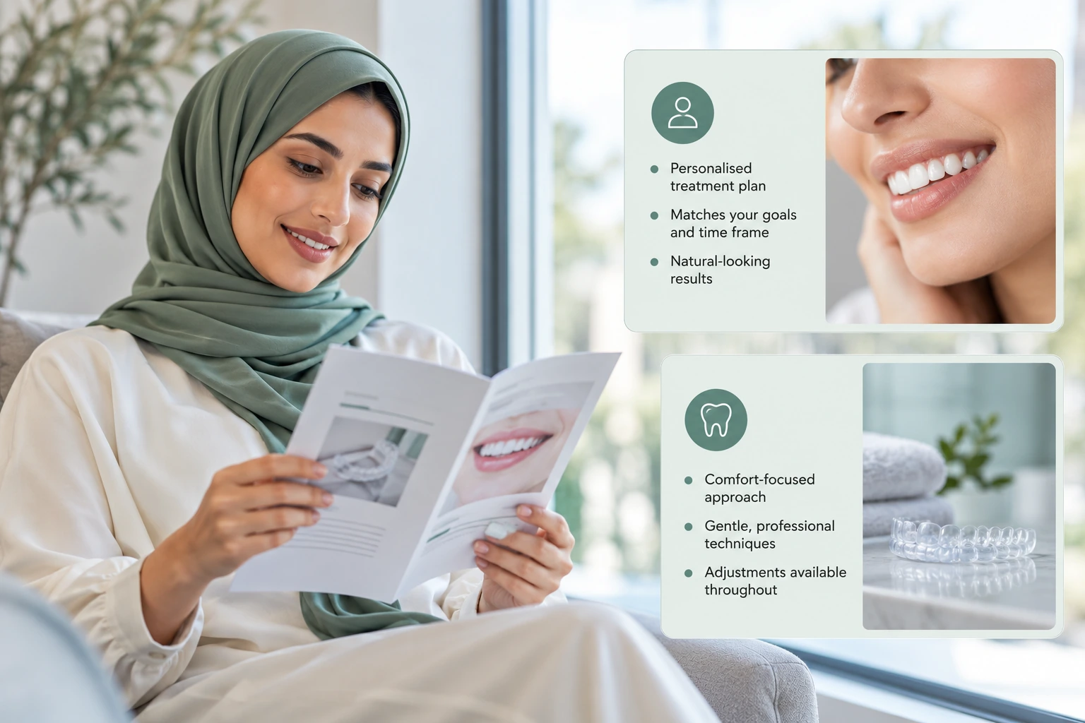 Our Approach to Professional Teeth Whitening Care infographic