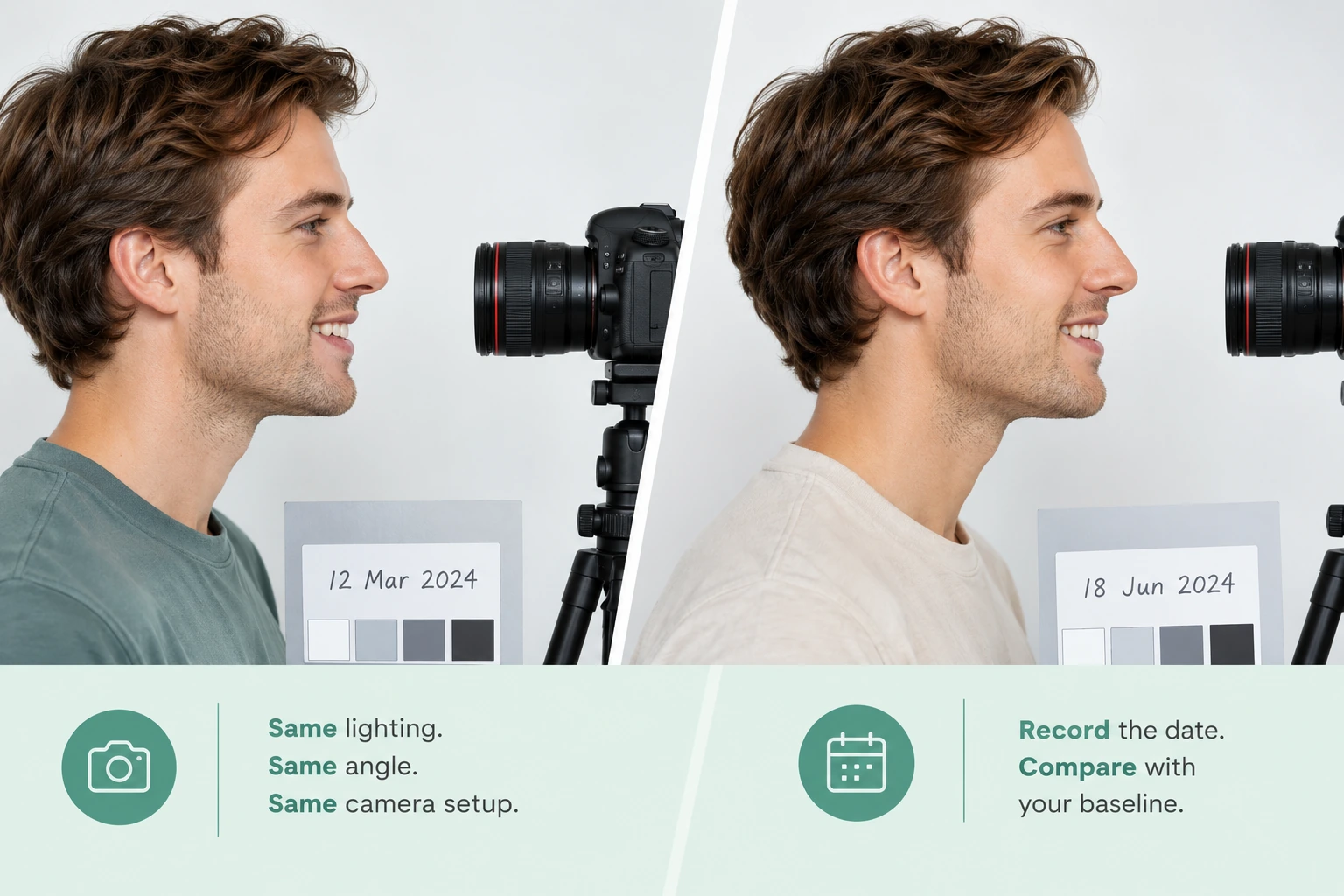 Reading a results comparison infographic