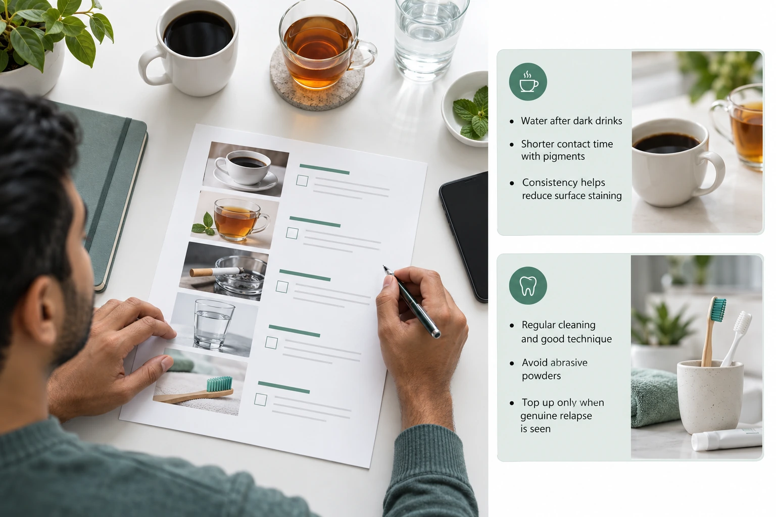 Long-term stain management infographic