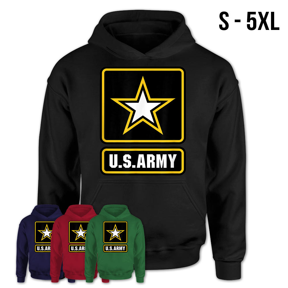 U.S. Army Gift Military White Yellow Star Proud Usa Merch T-Shirt ...