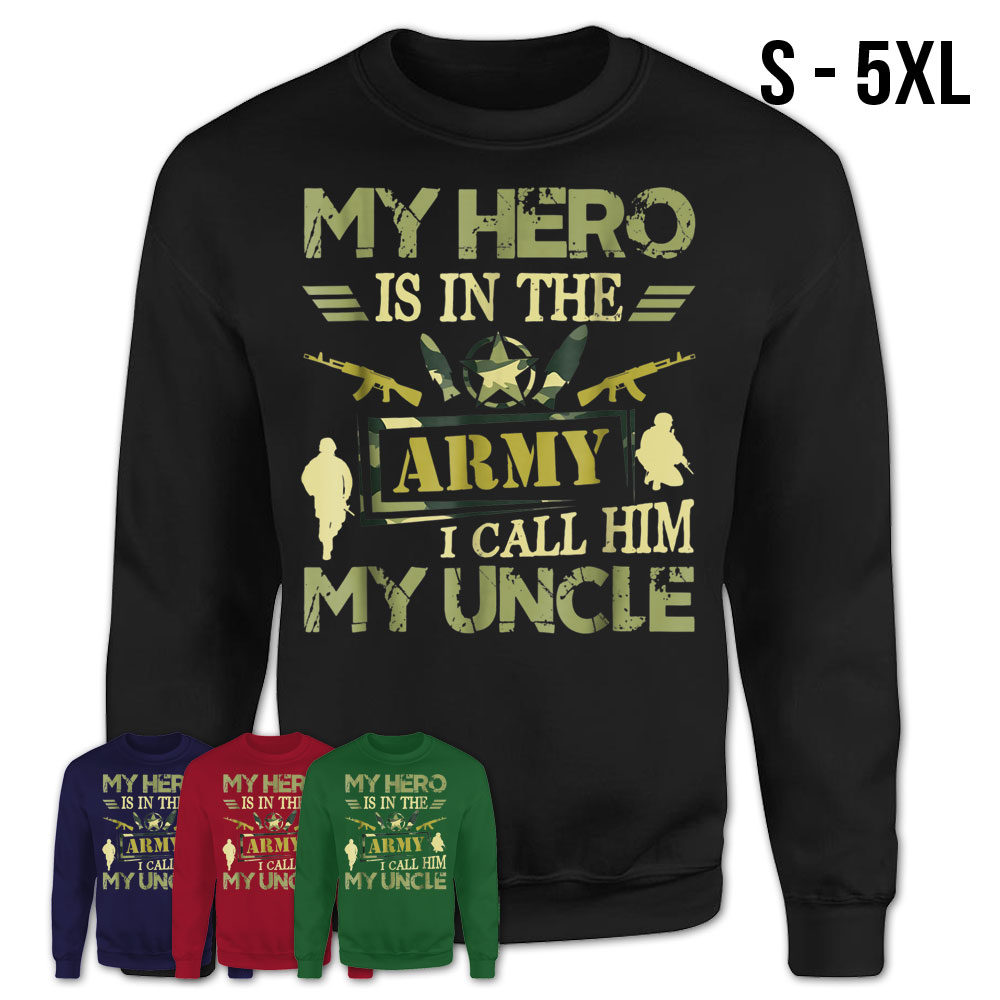 My Hero is in The Army I Call Him Brother T Shirt 