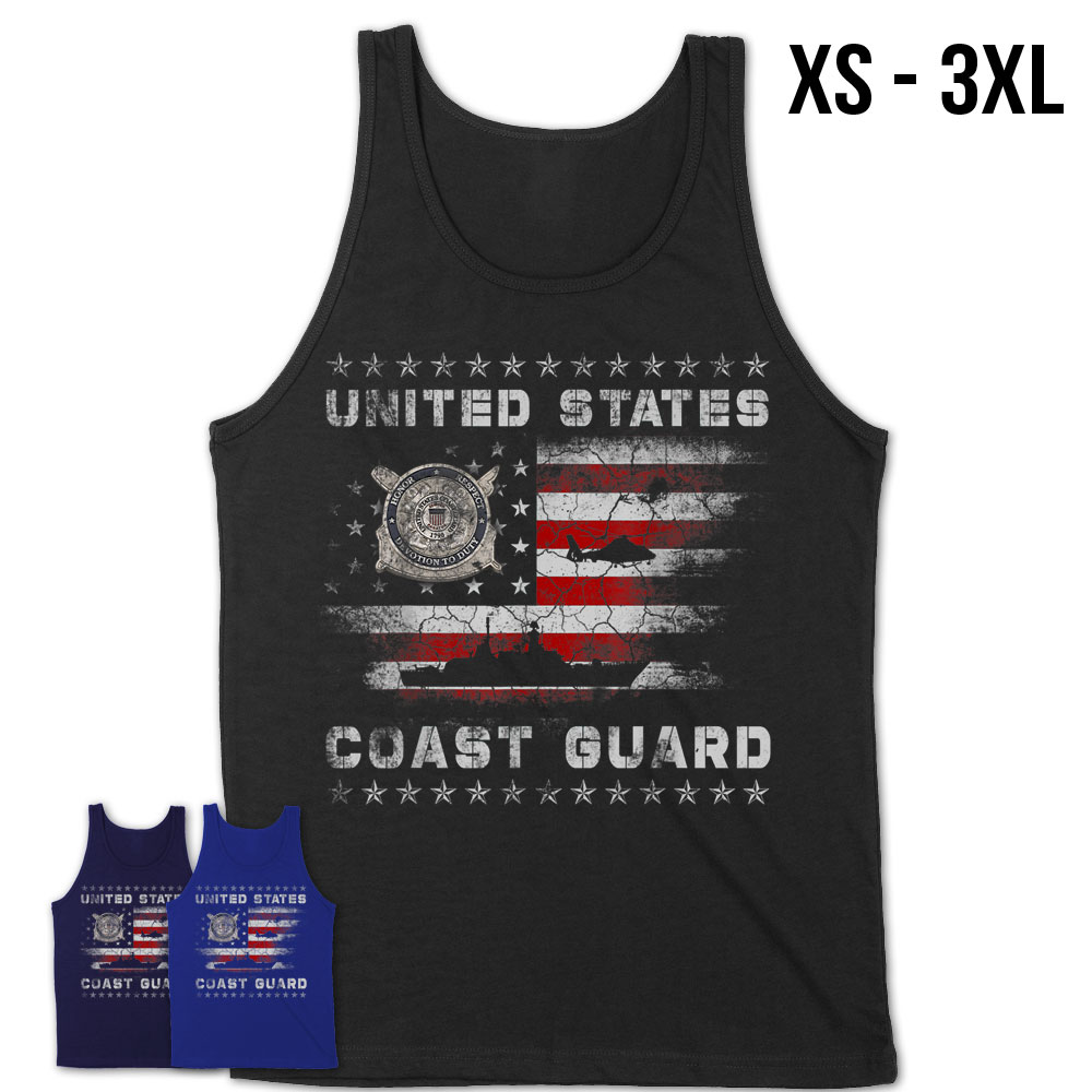 U.S Coast Guard Uscg Veteran Vintage T-Shirt Mens T-Shirt – Teezou Store