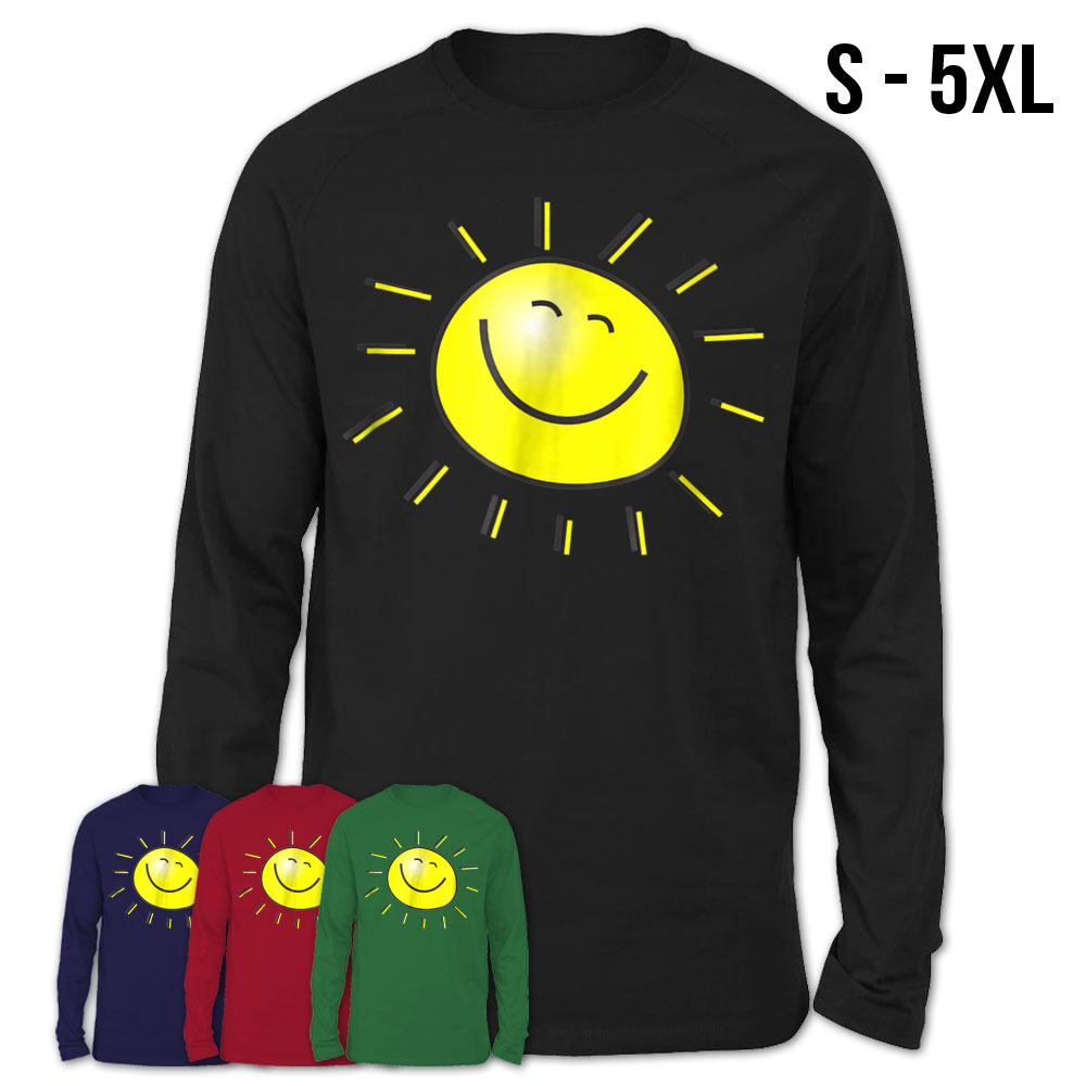 Smiley Face Sunshine Sun T-Shirt Kids Summer Happy Fun Smile – Teezou Store