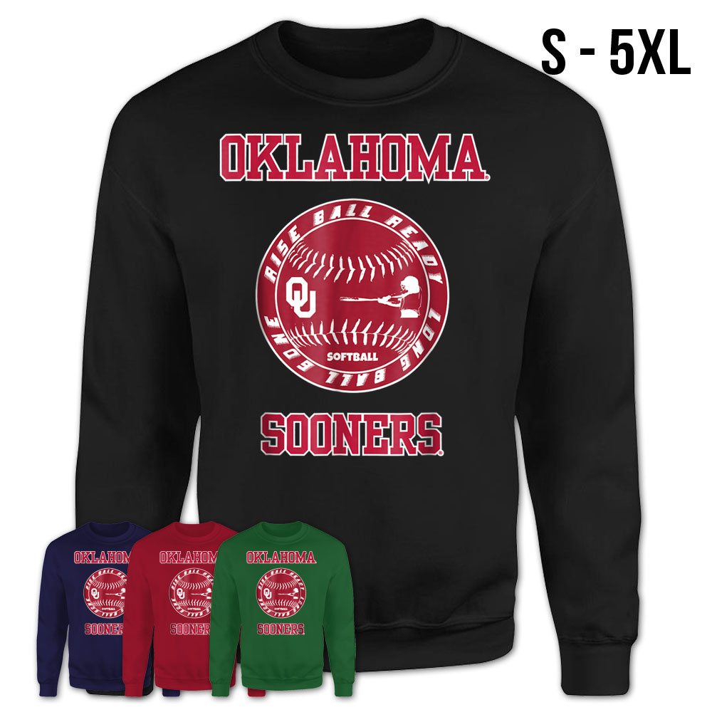 Oklahoma Sooners Softball Rise Ball Ready TShirt Apparel Teezou Store