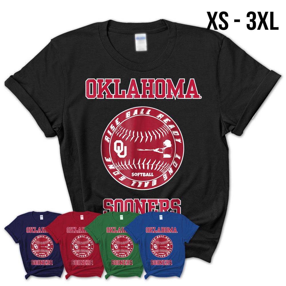 Oklahoma Sooners Softball Rise Ball Ready TShirt Apparel Teezou Store