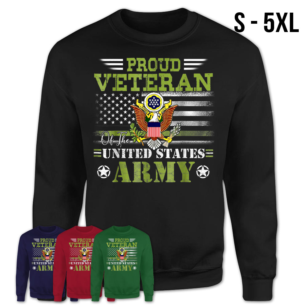 Veteran Of United States Us Army Veteran American Flag T-Shirt – Teezou ...