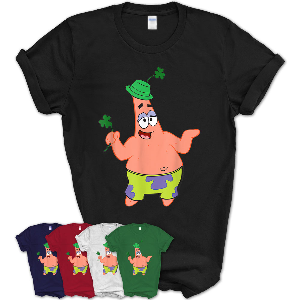 Spongebob Patrick Green Clover T-Shirt – Teezou Store