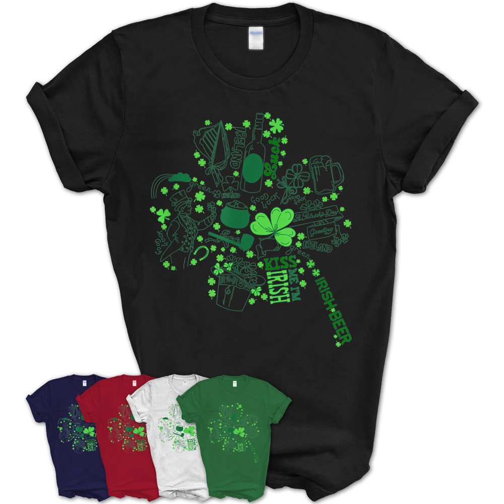 Beautiful Four-Leaf Clover St.Patrick’S Day Gift T-Shirt – Teezou Store