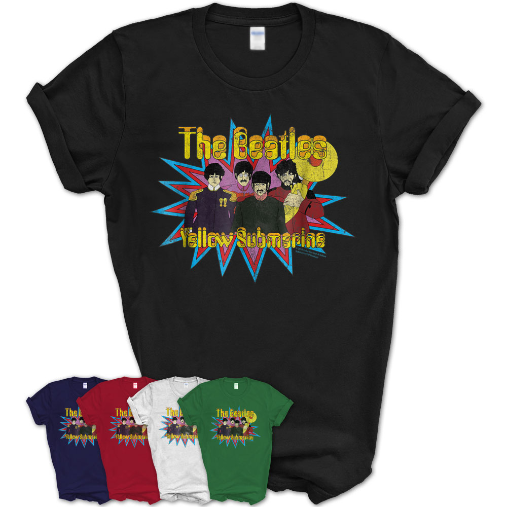 The Beatles Yellow Submarine Bursting Beatles T-Shirt – Teezou Store