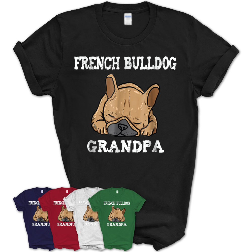 Distressed French Bulldog Grandpa Frenchie T-Shirt For Men – Teezou Store