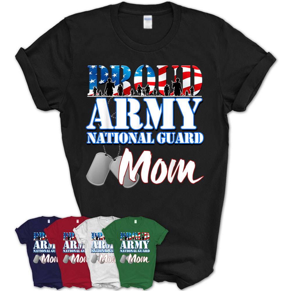 Proud Army National Guard Mom Mothers Day Shirt Men – Teezou Store