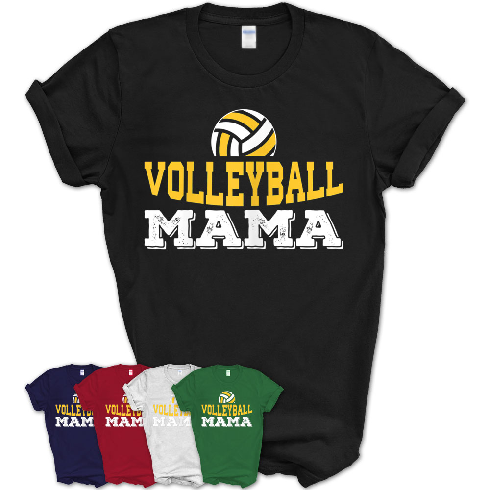 Womens Volleyball Mama – Mom Gift T Shirt T-Shirt – Teezou Store