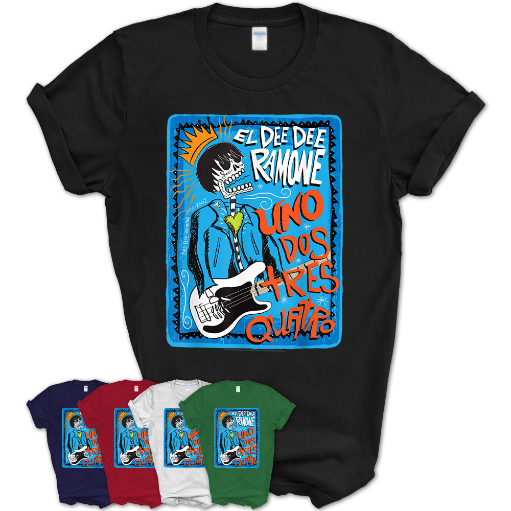 Dee Dee Ramone El Dee Dee T Shirt Teezou Store 