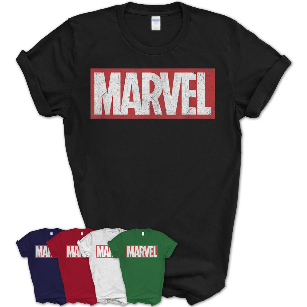 Marvel Classic Distressed Logo Graphic T-Shirt T-Shirt – Teezou Store