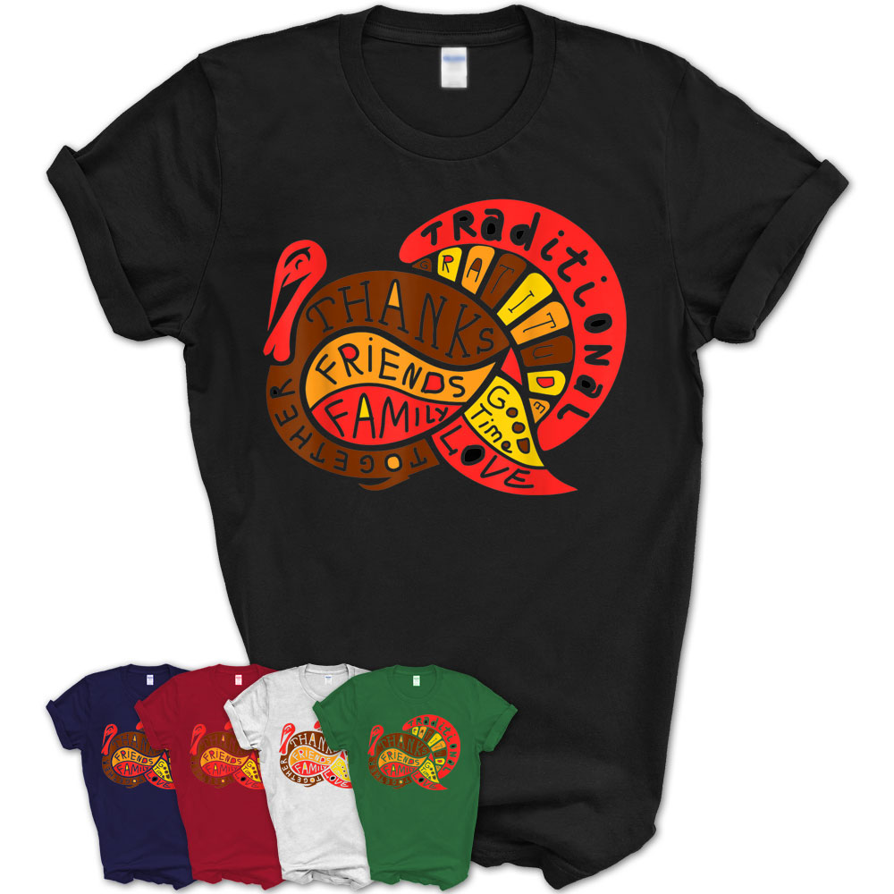 Happy Thanksgiving Day Tshirt Funny Turkey Gift Shirt T-Shirt – Teezou ...