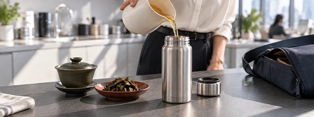 保溫瓶可以泡茶嗎？茶葉先取出，茶湯再保溫